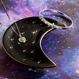 Detský strieborný náhrdelník D for diamond