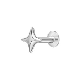 Labret piercing hviezdička 