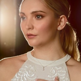 Luxusný strieborný prívesok s retiazkou Diamonfire