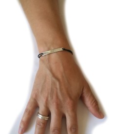 Náramky pre pár (2x ID platnička so zirkónom UNISEX)