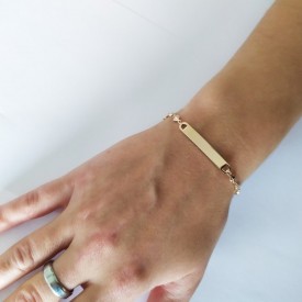 Náramok z chirurgickej ocele  rose gold