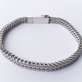 Pánsky oceľový ID náramok na gravírovanie 