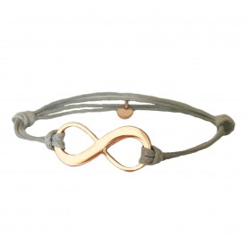 Rose gold náramok  Infinity 