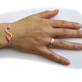 Rose gold náramok  Infinity 