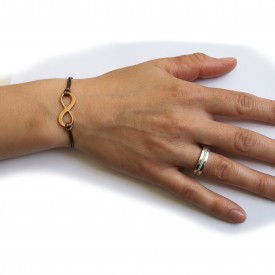 Rose gold náramok  Infinity 