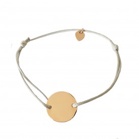 Šnúrkový náramok na gravírovanie ROSE GOLD (unisex)