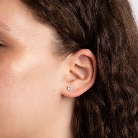 Strieborné náušnice Apríl