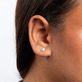 Strieborné náušnice Dainty Cluster