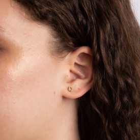 Strieborné náušnice November (platinum plated)