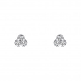 Strieborné náušnice Trilogy 