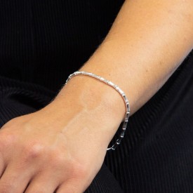 Strieborný náramok Elements silver