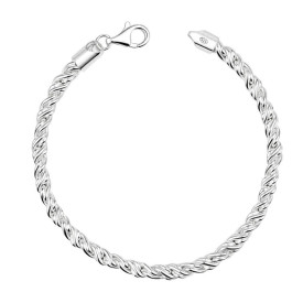 Strieborný náramok pre muža Torsion Chain