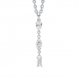 Strieborný prívesok Mixed Shapes Long