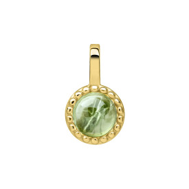Strieborný prívesok Peridot - August