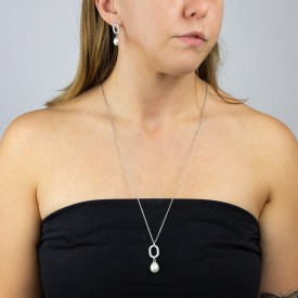 Strieborný prívesok + retiazka Fiorelli silver