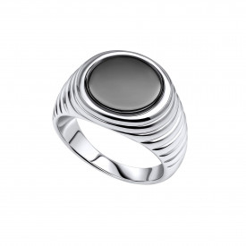 Strieborný prsteň Black Onyx Signet UNISEX