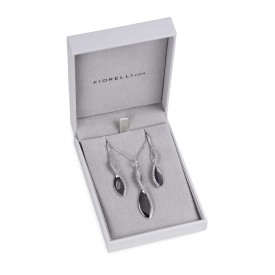 Vianočný set šperkov Fiorelli Silver CZ Twist