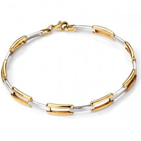 Zlatý náramok zn. Elements gold (bile + žlté zlato)