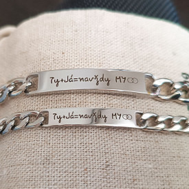 Náramky pre páry z chirurgickej ocele